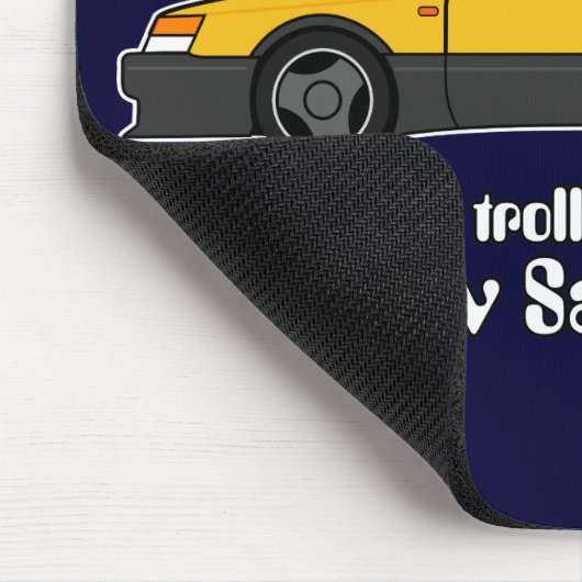 gelbes saabmarine mousepad (Ecke)
