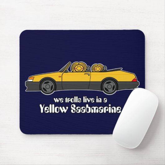 gelbes saabmarine mousepad (Mit Mouse)