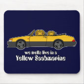 gelbes saabmarine mousepad (Vorne)