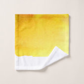 Gelbes Sandstrand Badhandtuch Set (Waschlappen)