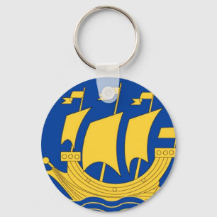Gelbes Schiff Schlüsselanhänger