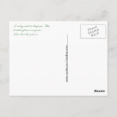 Gelbes Schmetterling in der Sonnenkarte Postkarte (Rückseite)