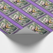 Gelbes Schmetterlingspapier Geschenkpapier (Ecke)
