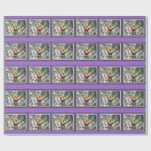 Gelbes Schmetterlingspapier Geschenkpapier (Flach)