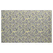 Gelbes Schwarz auf grauem Retro-Oval-Muster Stoff (Fat Quarter (45,7 x 55,9 cm))