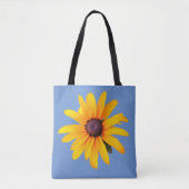 Gelbes schwarz-Mit Augen Susan Blume Blue Foto Tasche (Vorderseite)