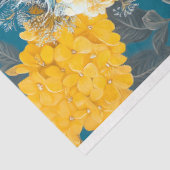 Gelbes Schwarz-Poodle-Portrait-Decoupage Seidenpapier (Ausschnitt)