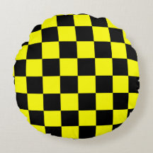 Gelbes Schwarz-Schachbrettmuster