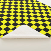 Gelbes Schwarz-Schachbrettmuster Sherpadecke (3/4)