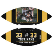 Gelbes schwarzes Foto Football (Paneele)