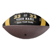 Gelbes schwarzes Foto Football (Gedreht 270)