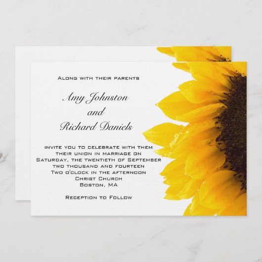 Gelbes schwarzes Gelb der Einladung (Vorne/Hinten)