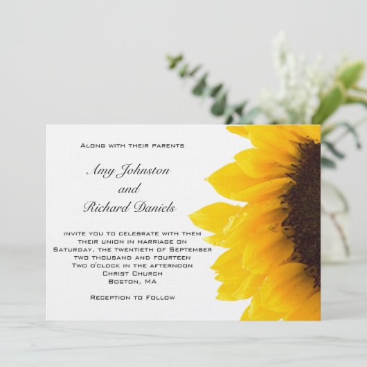 Gelbes schwarzes Gelb der Einladung (Stehend Vorderseite)