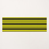 Gelbes schwarzes Muster für vertikale Streifen Yogamatte (Rückseite (Horizontal))