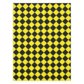 Gelbes schwarzes Schachtel Tischdecke (Vorderseite)