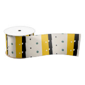 Gelbes schwarzes Schleifpapier Satinband (Spule)