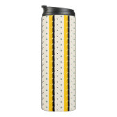 Gelbes schwarzes Schleifpapier Thermosbecher (Nach rechts gedreht)