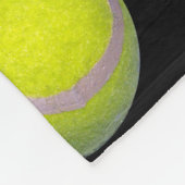 Gelbes schwarzes Tennisball-Muster, Fleecedecke (Ecke)