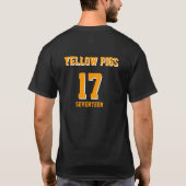 Gelbes Schwein T-Shirt (Rückseite)