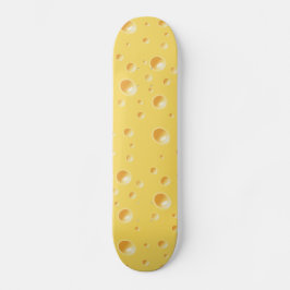 Gelbes Schweizer Käse Texturskateboard Skateboard
