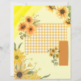 Gelbes Scrapbook-Papier