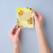 Gelbes Scrapbook-Papier Flyer (Gruppe)