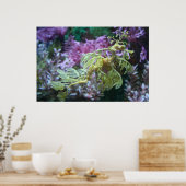 Gelbes Seepferd Poster (Küche)