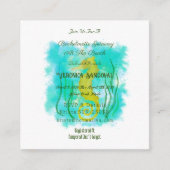 Gelbes Seepferd unter dem Meer Begleitkarte (Vorderseite)