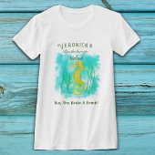 Gelbes Seepferd unter dem Meer T-Shirt