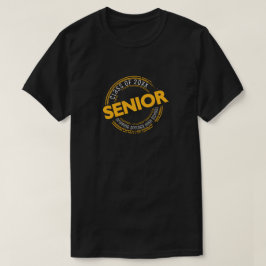 Gelbes Senior Class Not leidendes Abzeichen T-Shirt
