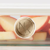 Gelbes Siegel-Wachs Etiketten (Befestigt)