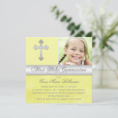 Gelbes Silber 1. Einladung zum Heiligen Kommunion (Stehend Vorderseite)