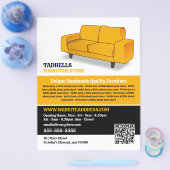 Gelbes Sofa - Verkauf von Möbeln Flyer (Einzeln)