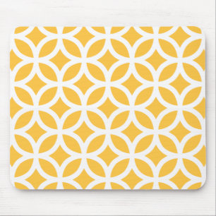 Gelbes Solargeometrisches Mousepad