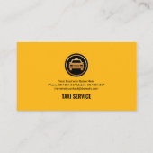 Gelbes Sondertaxi Letter-i-Zeichensatz Visitenkarte (Rückseite)