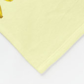 Gelbes Sonnenblume-und Honig-Bienen-Sommer-Muster Fleecedecke (Ecke)