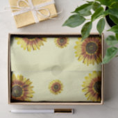 Gelbes Sonnenblume-und Honig-Bienen-Sommer-Muster Seidenpapier (Geschenk)