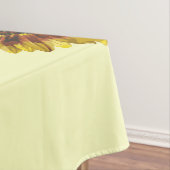 Gelbes Sonnenblume-und Honig-Bienen-Sommer-Muster Tischdecke (Beispiel)