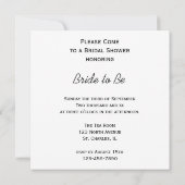 Gelbes SonnenblumenBrautparty Einladung (Rückseite)