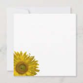 Gelbes Sonnenblumengestein Brautparty Einladung (Rückseite)