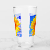 Gelbes Sonnenblumenglas Glas (Links)