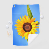 Gelbes Sonnenblumenhandtuch Golfhandtuch (Insitu)