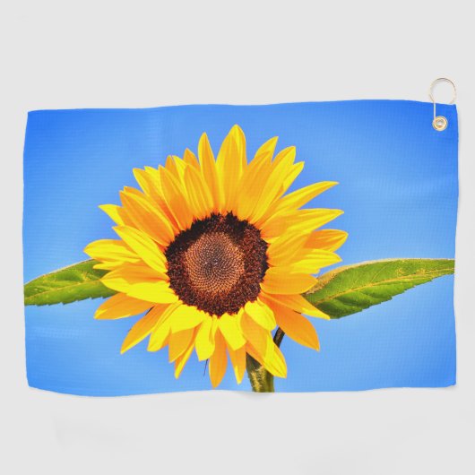 Gelbes Sonnenblumenhandtuch Golfhandtuch (Horizontal)