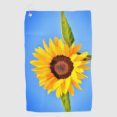 Gelbes Sonnenblumenhandtuch Golfhandtuch (Vorderseite)