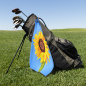 Gelbes Sonnenblumenhandtuch Golfhandtuch (Gras)