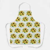 Gelbes Sonnenblumenmuster in Aquarellfarben-Schürz Schürze (Vorderseite)
