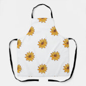 Gelbes Sonnenblumenmuster Schürze (Vorderseite)