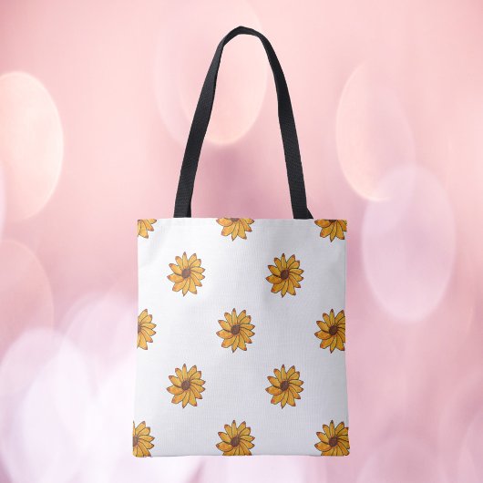 Gelbes Sonnenblumenmuster Tasche