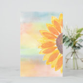 Gelbes Sonnenblumenpapier (Stehend Vorderseite)