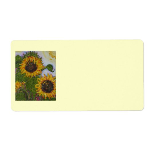 Gelbes Sonnenblumensiegel (Vorne)